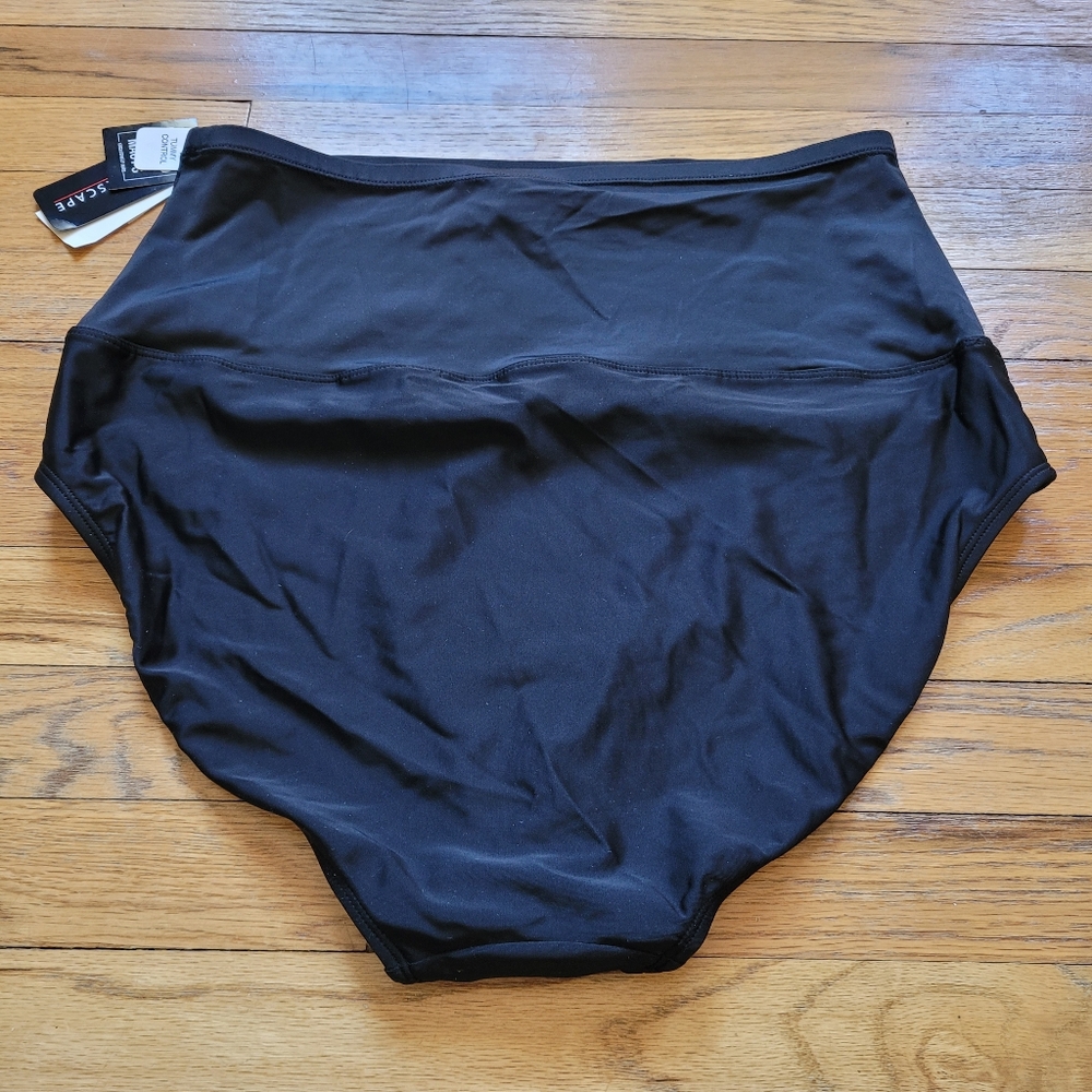 Island Escape High-Waist Tummy Control-Top Bikini Bottoms Sizes 6, 10, 12 - Picture 9 of 10